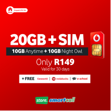 SIM Only + 20GB Vodacom LTE Data